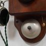Antique British Wooden Wall Telephone Image 4
