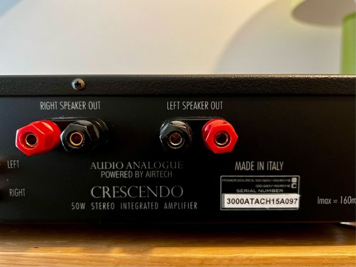 Audio Analogue Crescendo Airtech Amplifier - Mint Condition