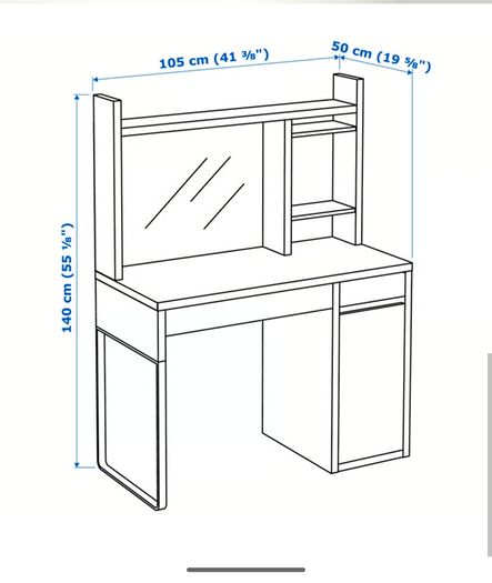 IKEA Micke workstation with chair