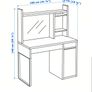 IKEA Micke workstation with chair Image 4