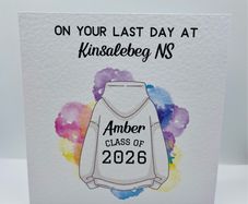 Handmade textured personslised card