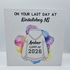 Handmade textured personslised card