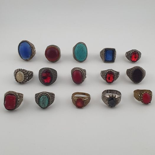 15 Old Brass Rings Traditional Mixed Design Collection