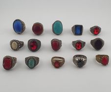 15 Old Brass Rings Traditional Mixed Design Collection