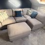 corner sofa and footstool Image 2
