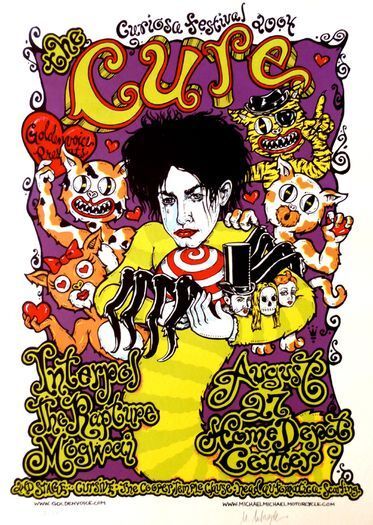The Cure - Curiosa Festival 2004 - Rare Mini Print/Poster