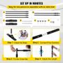 243.8 cm Backdrop Banner Stand Step and Repeat Adjustable Telescopic Lightweight Trade Show Display Wall Exhibitor with Carrying Bag Image 5