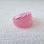Pink White Lucite Ring Image 7