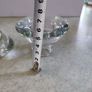 IKEA  PORTA VELAS Clear Glass Candle Holders K & M Hagberg w sticker pair 2 1/4" H Image 3