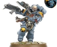 Warhammer 40k - Haldor Icepelt - Space Wolves 40k Lieutenant with Power Axe -NOS