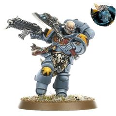 Warhammer 40k - Haldor Icepelt - Space Wolves 40k Lieutenant with Power Axe -NOS