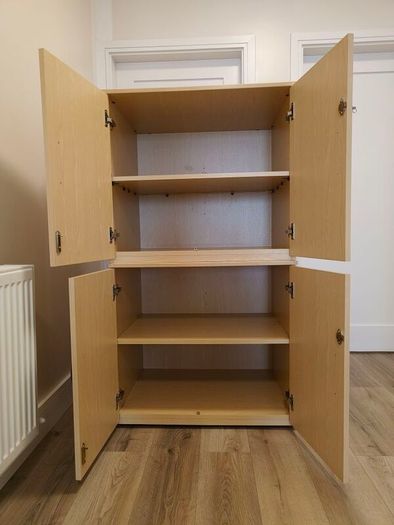 2 Sturdy Lockable Storage Cabinets  Excellent Condition