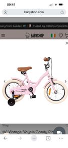 Stoy pink 14inch kids bike