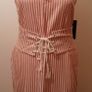Pretty Little Thing Rust Stripe Tie Waist Dress New With Tags  Size UK12 CAN POST Image 3
