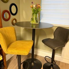 Bar stools and table