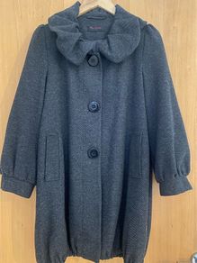 Women's Charcole Vintage Style Tweed Coat