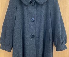 Women's Charcole Vintage Style Tweed Coat