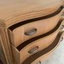 Large American Lexington bow front chest of drawers Image 2