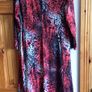 Ladies Stretch Midi dress Red and Black size 16 Including postage Image 6