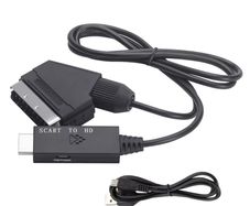 SCART to HDMI-Compatible Converter Cable 1080P SCART in HDMI Out HD 720P/1080P Switch Video Audio Converter Adapter for HDTV/BOX