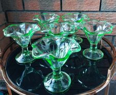 Vintage Set of 6 x Italian Ice Cream Sundae Coupes