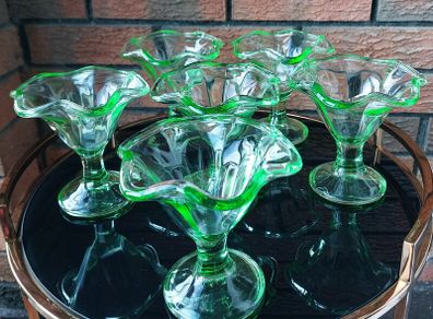 Vintage Set of 6 x Italian Ice Cream Sundae Coupes