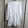 Sea New York Broderie Anglaise Mini Dress Sz 6UK 2US XS White Smocked Ruffle Image 7