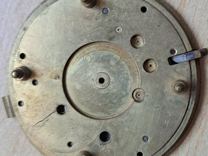 Stewart Dawson & Co., Liverpool . Fusee Lever Pocket Watch Movement . 1880c