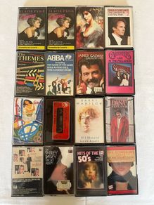 ABBA, Simon and Garfunkel, Shirley Bassey and The Carpenters cassette tape bundle