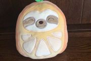8 Inch Squishmallow Simon the sloth orange costume fruit squad