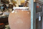 antique Baluster shaped Terracotta olive jar  50cm high Available from Castlelodge Antiques West Square Macroom Co.Cork P12 T854 Open Thursday Friday and Saturday other times by appointment