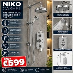Cashel Thermostatic Shower valve set