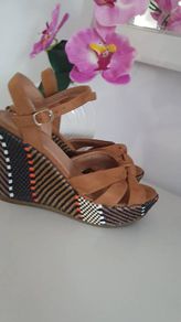 Springfield Tan Wedges Sz 41 - Rrp 49.99