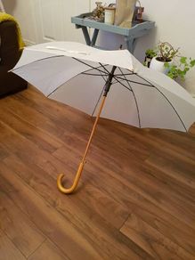 2 Ivory umbrellas