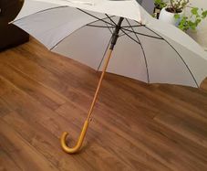 2 Ivory umbrellas