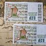 1 Pound B Series Sequential Pair 09/01/89 Queen Medb IRISH NOTE. Image 2