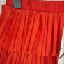 skirt Zara mini pleated tiered skirt coral red small Image 5