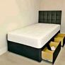 New Stylish single ,Double 4ft, 4ft6, King 5ft And 6ft Superking Sizes Divan Beds Instock. Drawers And Optional Tufted Mattresses Available. Free Delivery Image 6