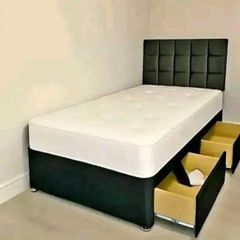 New Stylish single ,Double 4ft, 4ft6, King 5ft And 6ft Superking Sizes Divan Beds Instock. Drawers And Optional Tufted Mattresses Available. Free Delivery