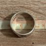 Chunky Womens Silver Ring with Flowers Image 5