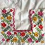 Mexican floral embroidery blouse size small medium Image 3