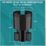 Car Cup Holder Expander Adapter with Offset Insert Image 5