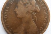 United Kingdom Half Penny 1886 Victoria Queen