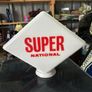 Original Glass Super National Petrol Pump Globe Image 2