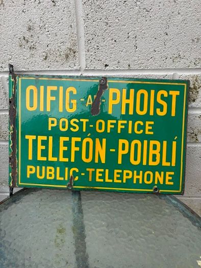 Enamel Sign
