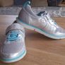 Clarks Fabulous Girls Clarks Silver Trainers Size 11.5 F Image 6