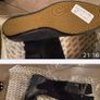 Cressy ladies long navy leather, and suede boots- size 5 Image 5