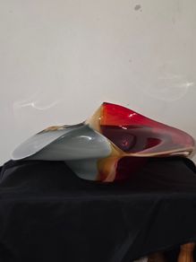 Large Art Glass Bowl - Hand Blown