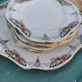 Vintage cake plate & 6 tea plates Image 5