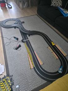 Scalextric START Set with Track Extension Pack 2 (Leap + Side Swipes)